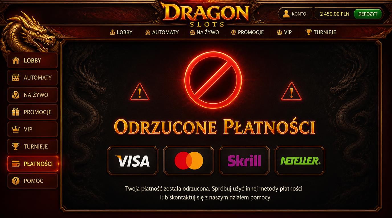 Symbol odrzuconych transakcji i najczęstsze problemy przy depozytach